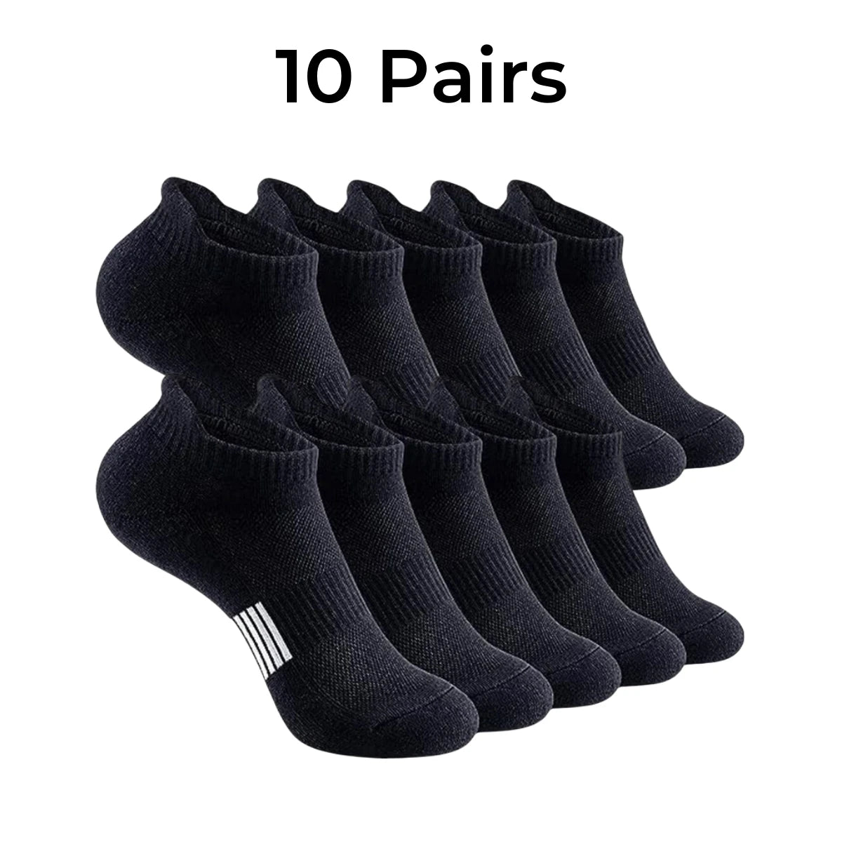 Unisex Athletic Ankle Socks – Heel Tab Design, Stay-in-Place Fit, Breathable Mesh, Ideal for Running