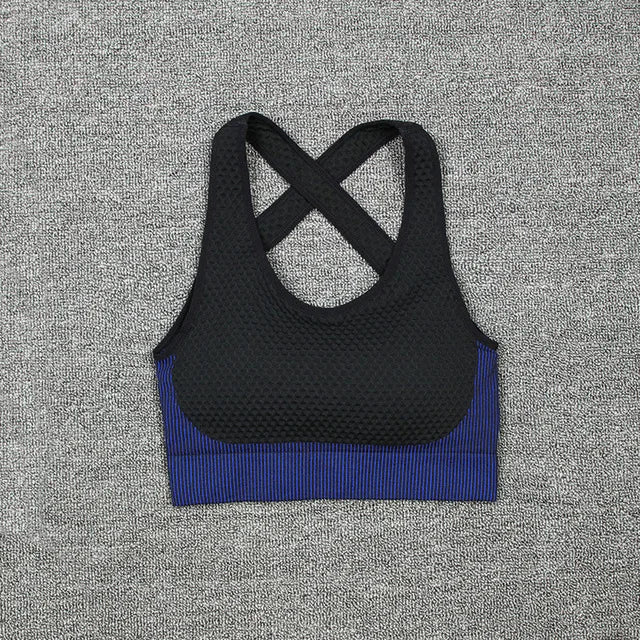 New  Spring Autumn Set Reticulate Stretch Fitness Seamless  Sportswear Suit For Women