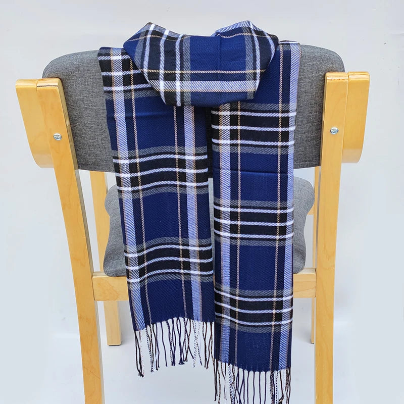 180*35 cm Frauen Warme klassische gitter Schal Mode Lässig beliebte Kaschmir Paar Plaid Winter Männer business Unisex schalldämpfer hijab