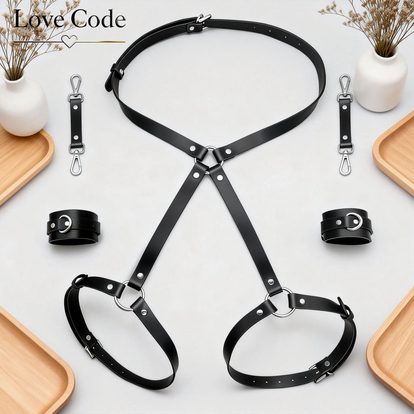Women Garter Belt PU Leather Harness Lingerie  Bodystockings Garter Belt  Rave Sword Belts Gothic bodysuit