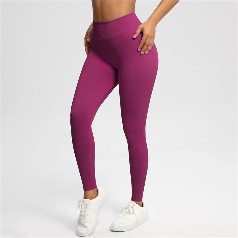 Bum Shaping Leggings Women Seamless Sports Yoga Pants Low Ribbed Band Gym clothes Fitness Workout Scrunch Butt Tight