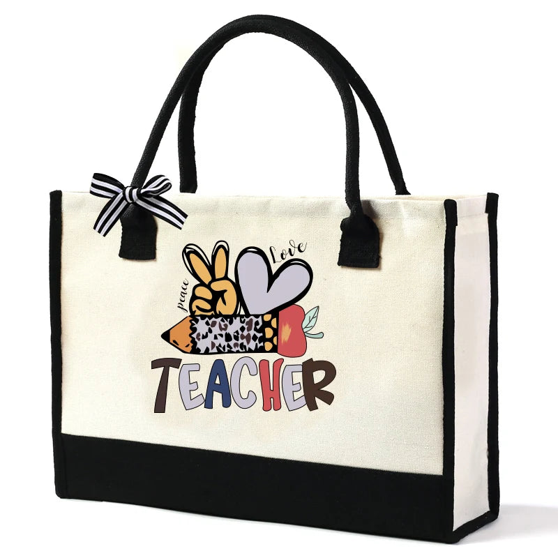 Daily portable unisex large handbag, large capacity personalized printing shoulder hand carry tote bag