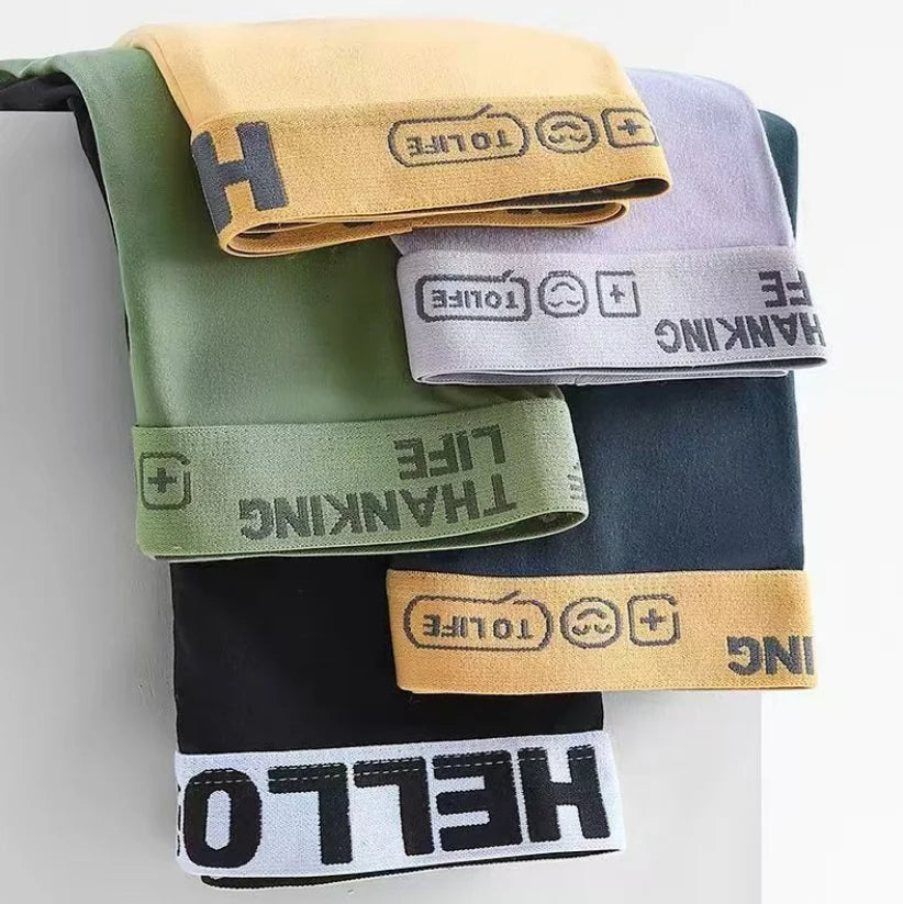 1/5/10 PCS Men's and boys Underwear Sports Seamless Comfortable Breathable Teen Boxer Briefs Men‘s Mid Rise Plus Size