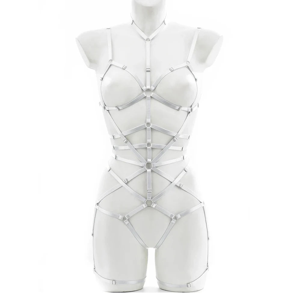 Women Sexy Body Harness Belt Bdsm Bondage Lingerie Garter Belt Lingerie Leg Harness Punk Gothic Fetish-Clothing