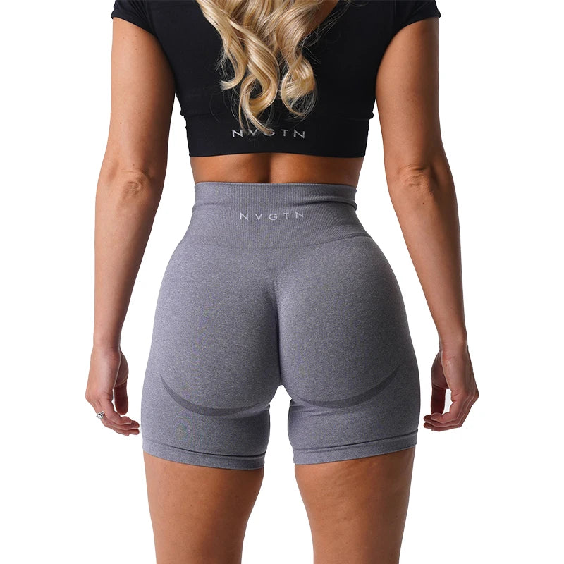 NVGTN Nahtlose Shorts für Damen, Push-Up-Booty-Workout-Shorts, Fitness, Sport, kurze Gym-Kleidung, Yoga-Shorts