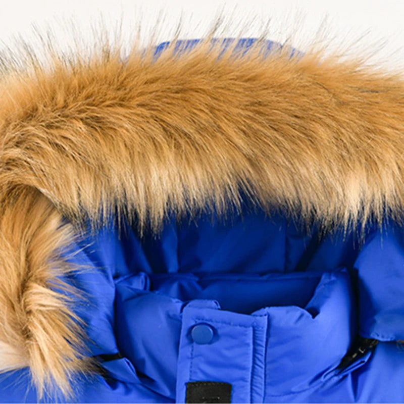 Neue verdicken Winter Jungen Jacke Pelz Kragen Mode warm halten Kinder Jacke mit Kapuze Reißverschluss 5-12 Jahre Kinder Oberbekleidung Kleidung