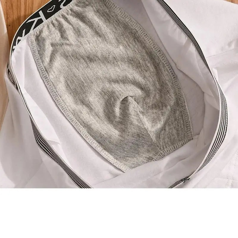 3Pcs Men's Boxer Shorts Cotton Underwear Solid Underpants Sexy Panties Male Breathbale Lingerie Plus Size L-6XL Wholesale Lots