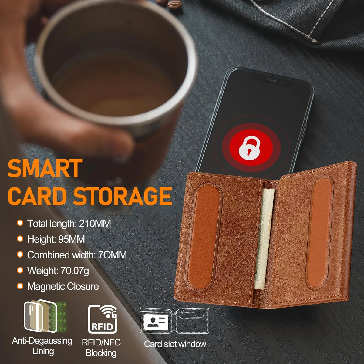 Magnetic Card Solt Bag for iPhone Samsung Google Xiaomi Magsafe Functions Card Holder Wallet PU Leather Men Slim Purses Pocket
