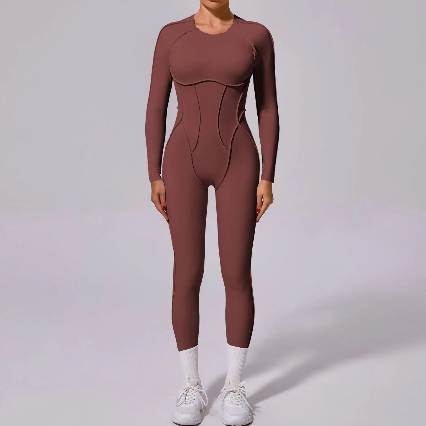Seamless Yoga Jumpsuits Sports Fitness Hip-lifting Backless Short-sleeved One-piece Workout Gym Leggings Tracksuits for Women