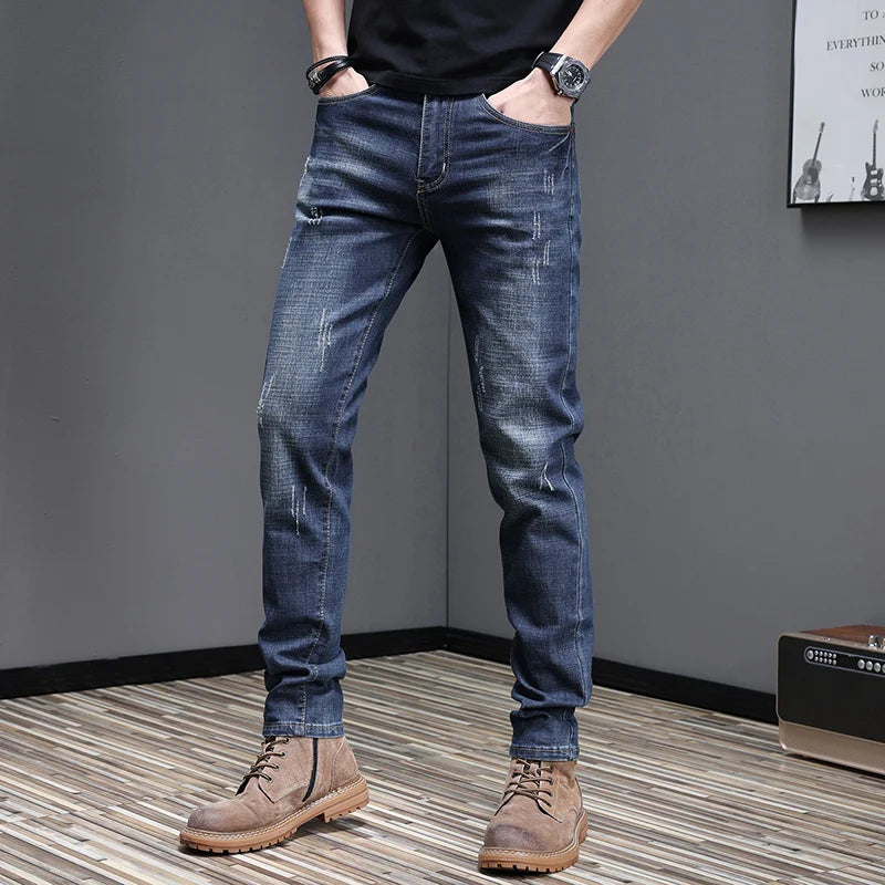 2026 Men's Slim Casual Street Classic Skinny Jeans Pencil Jeans Trendyy Stretch Style Comfortable Casual Fashion Versatile