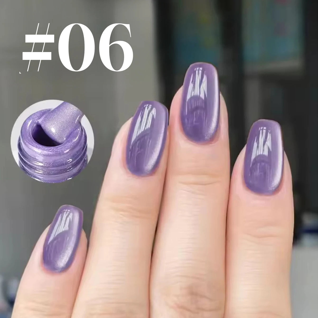 12ML 1-21pcs Autumn Nails Toe Selling Whitening Glass Bead Cat Eye Gel Nail Polish Black Nails Nail Art Grey Cat Eye Nail Glue