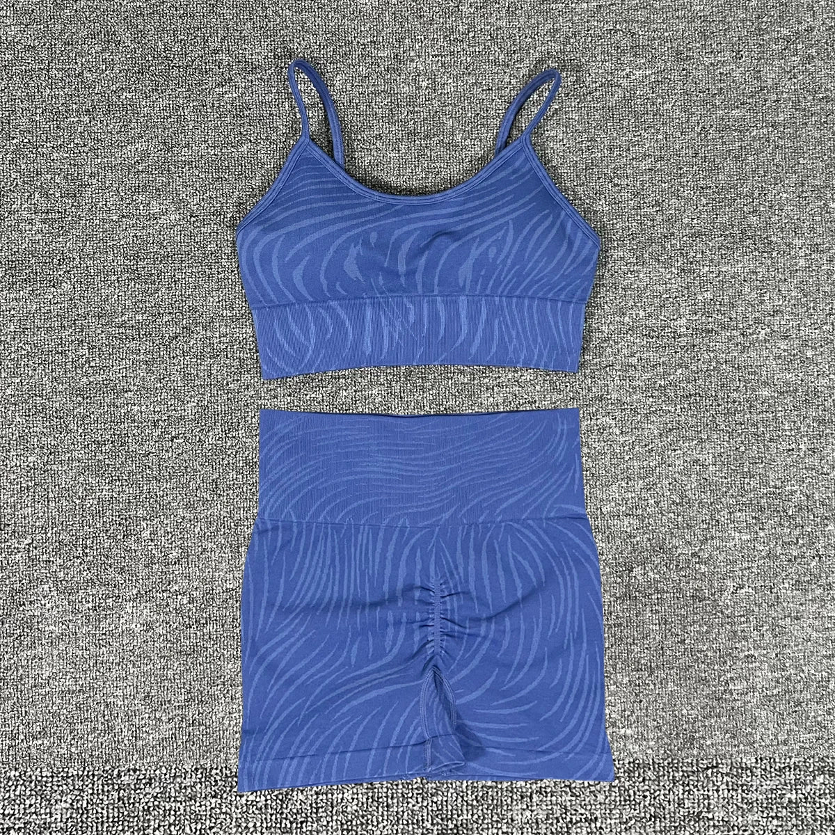 Sports Set Women Shorts Fitness Tights Seamless Yoga Set Crop Top Running Stretch High Waist Leggings Gym Sets Womens Outfits