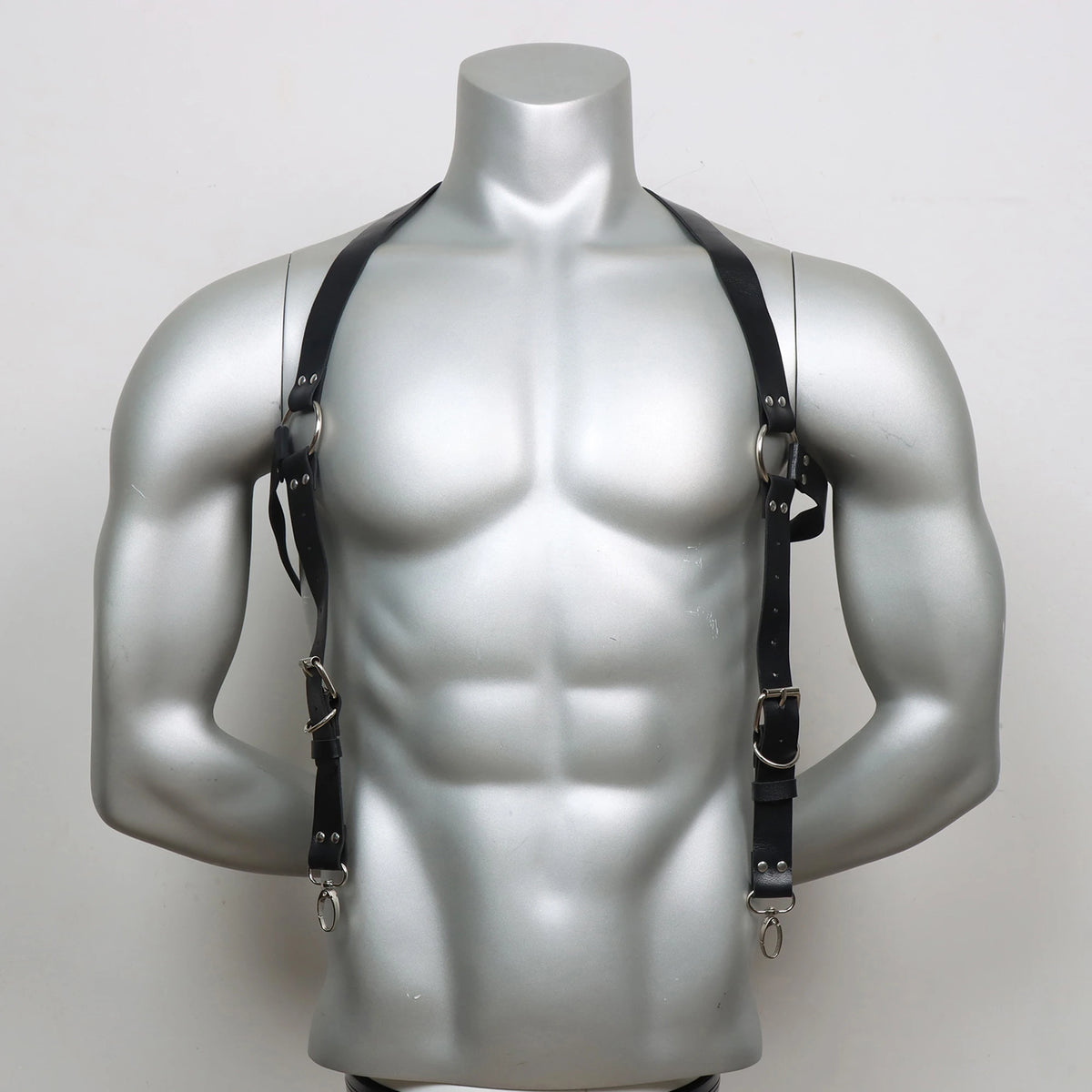 Fetish  Men Sexy PU Leather Harness Male Lingerie Adjustable Body Punk Style Belts BDSM Bondage Harajuku Garter For Adult