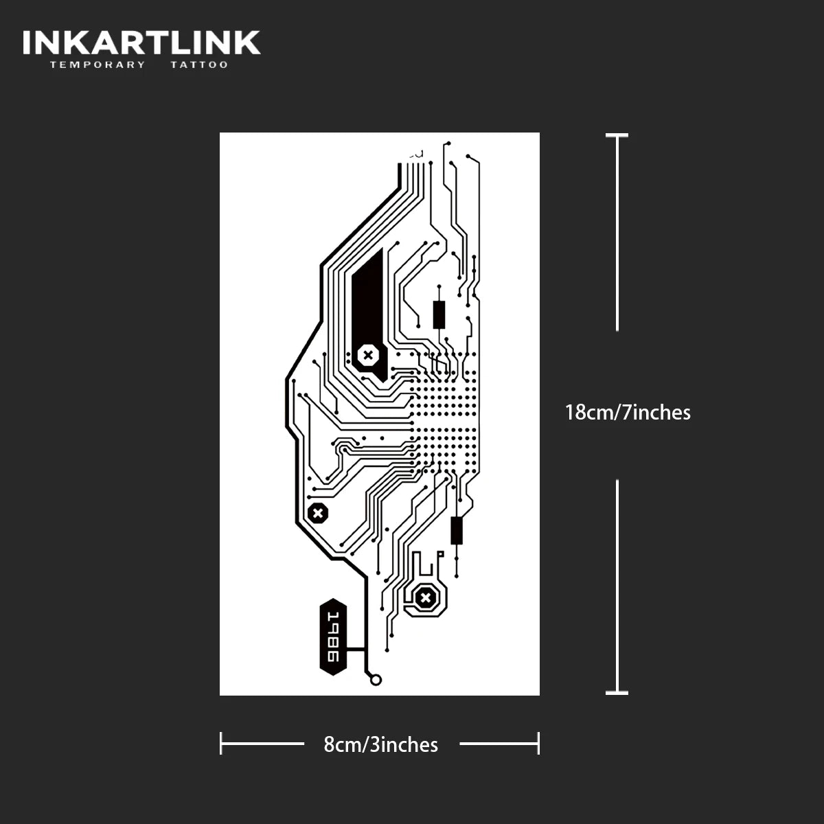 Mechanical (2) Temporary Tattoo,Lasts To 15 Days New Technology Magic Waterproof Semi Permanent Sticker.