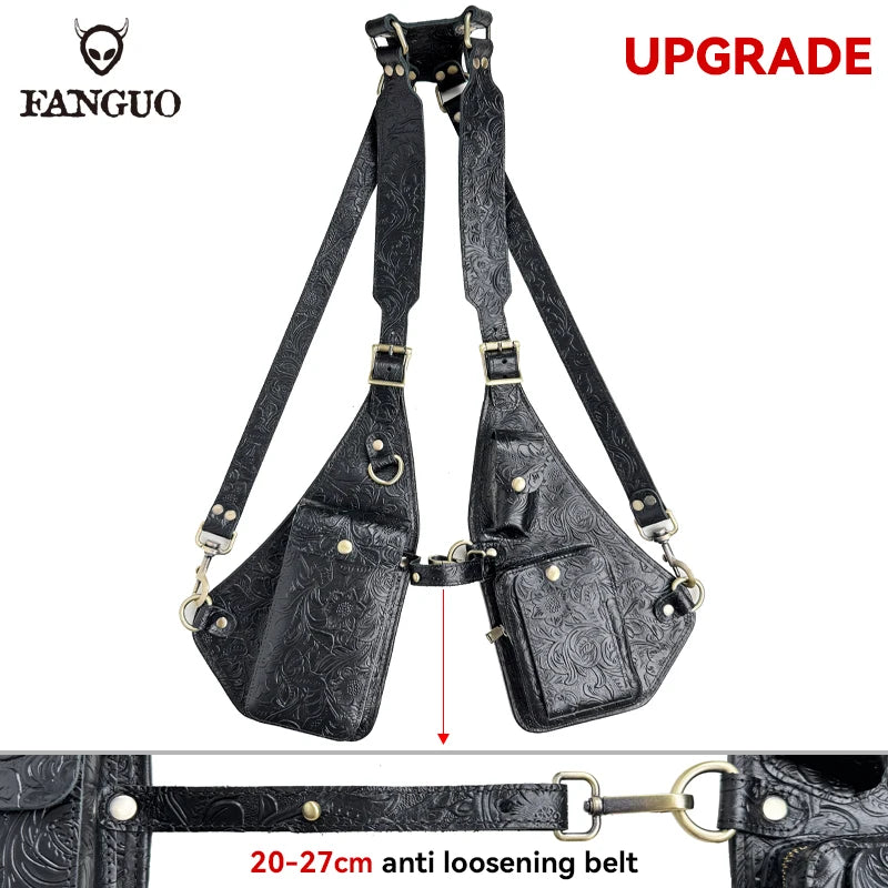 Genuine Leather Anti-Theft Underarm Shoulder Bag Armpit Tactically Bag For Men Shoulder Holsters Storage Pack