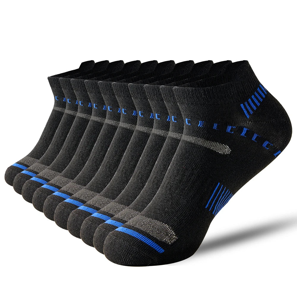 5 Pairs High Quality Men Ankle Socks For Man Breathable Sports Socks Mesh Casual Athletic Thin Cut Short Sokken Boat Socks 39-44