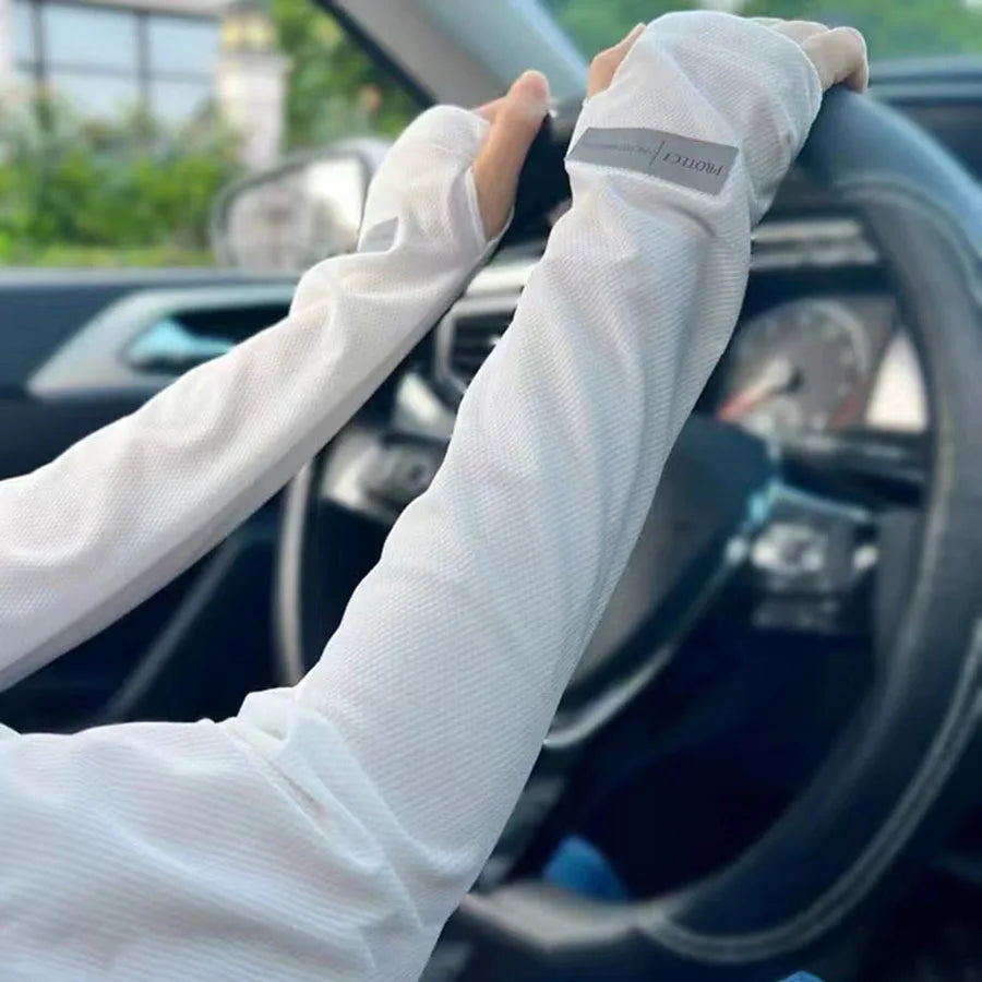 2025 Hot Cycling UV Arm Cover Sleeve Shawl Driving Cycling Cropped Cape Sports Gloves Outdoor Activities Running Fishing Sleeves