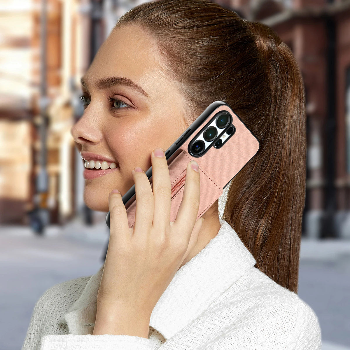 Zipper Cards Wallet Leather Phone Case For Samsung Galaxy S26 S24 S23 S22 Ultra Plus S23 S26 S25FE Purse Card Holder Stand Cover