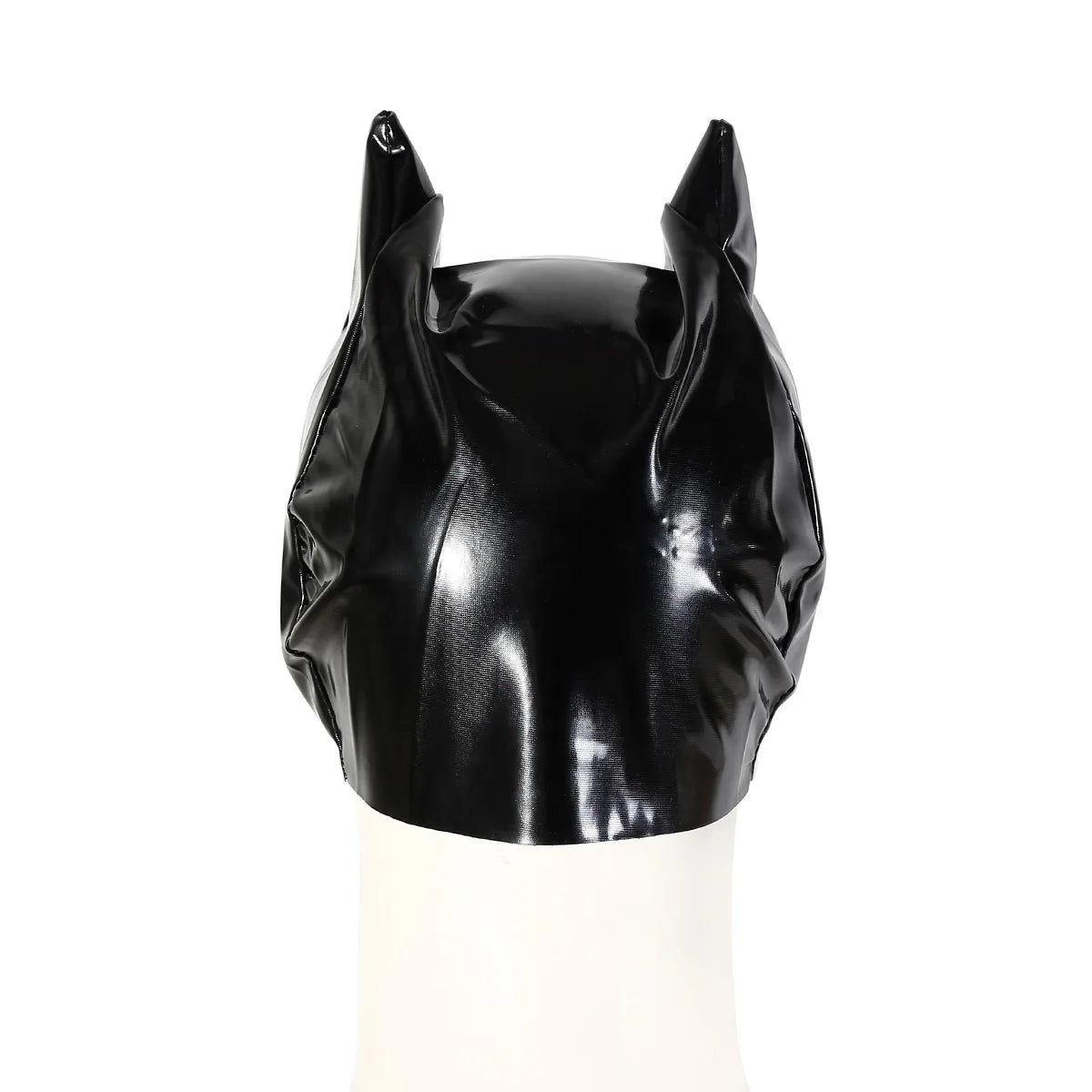 Sexy Mask Womens Tempting Half Face Headgear Cat Ears Masks Leather Face Mask Hood Catsuit Accessory Halloween Cosplay Props