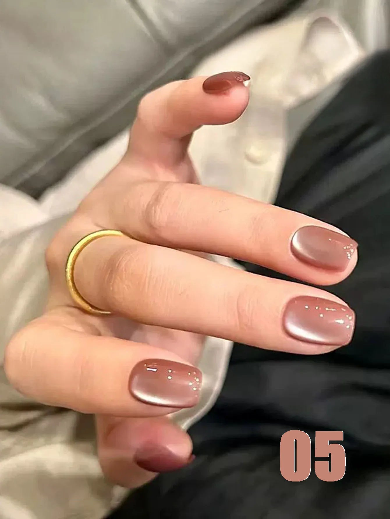 12ML 1-21pcs Autumn Nails Toe Selling Whitening Glass Bead Cat Eye Gel Nail Polish Black Nails Nail Art Grey Cat Eye Nail Glue