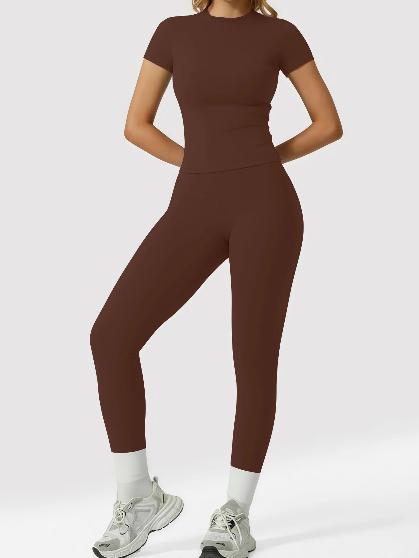 Women's Yoga Set, High-Quality Body-Fitting Quick-Dry Fitness Wear, Sport Yoga Two-Piece Set