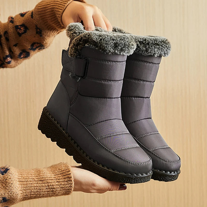 Snow Women Boots Soft Women's Boots Platform Ladies Shoes Fur Keep Warm Boots Ladies New Plus Size Botas Mujer Winter Shoes