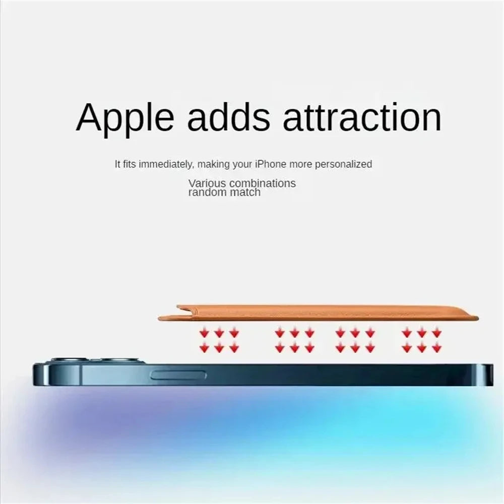 Offical Magnetic Finewoven Card Holder Leather Wallet For iPhone 18 17 16 15 14 13 Pro Max Samsung S26 S25 S24 Ultra Plus Cover