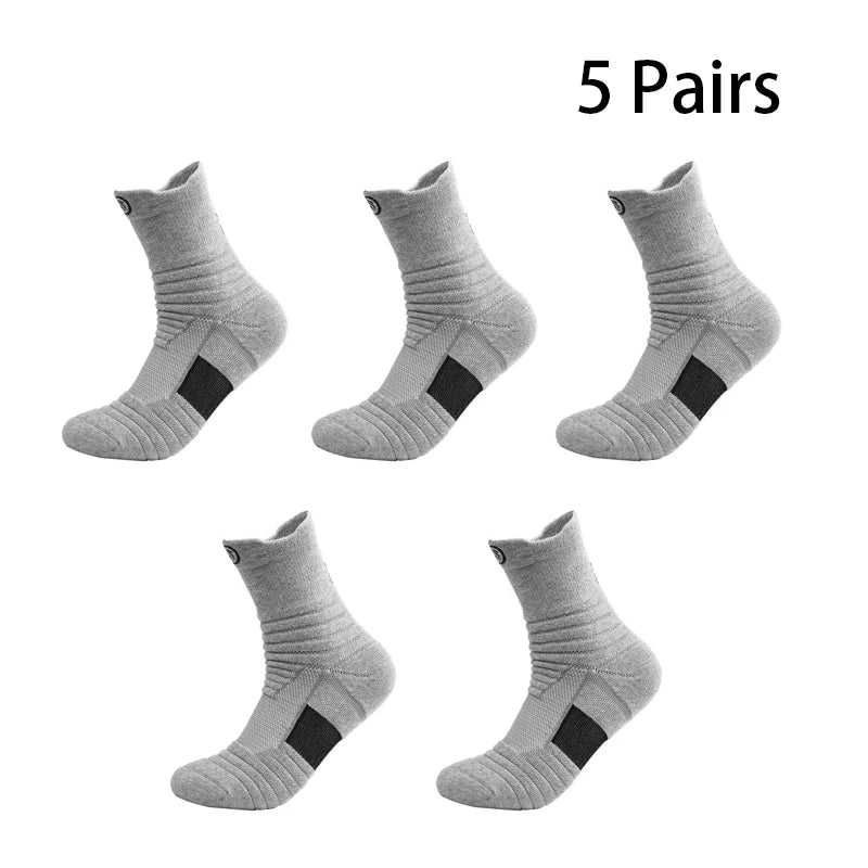 Men's Socks Compression Stockings Breathable Basketball Sports Cycling Socks Moisture Wicking High Elastic Tube Sport Socks