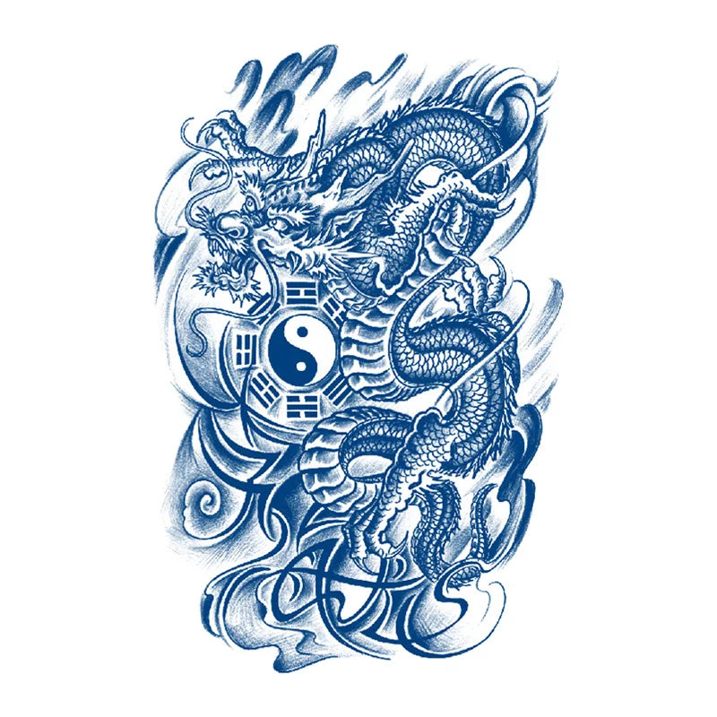 Juice Net Red Tattoo Sticker Lasts 7-15 Days Herbal Plant Semi Permanent Temporary Tattoos Sticker Size:180 * 110mm