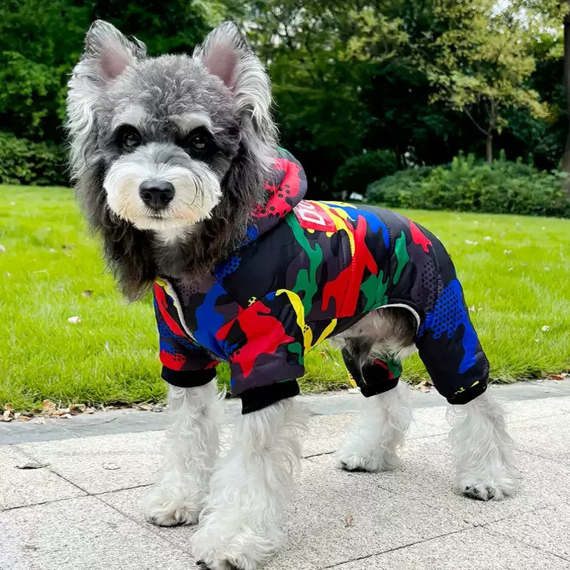 Winter Puppy Jacket Dog Waterproof Coat Pet Clothing Chichuhua Costume Pug Bichon Bulldog Outdoor Dog Warm Clothes with Buckle