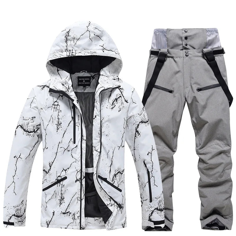 New Fashion, Men's and Women's, Ski Suit Sets, Waterproof, Snow Costume, Ski Jacket and Pant Set, Outdoor Clothing, Snowboarding