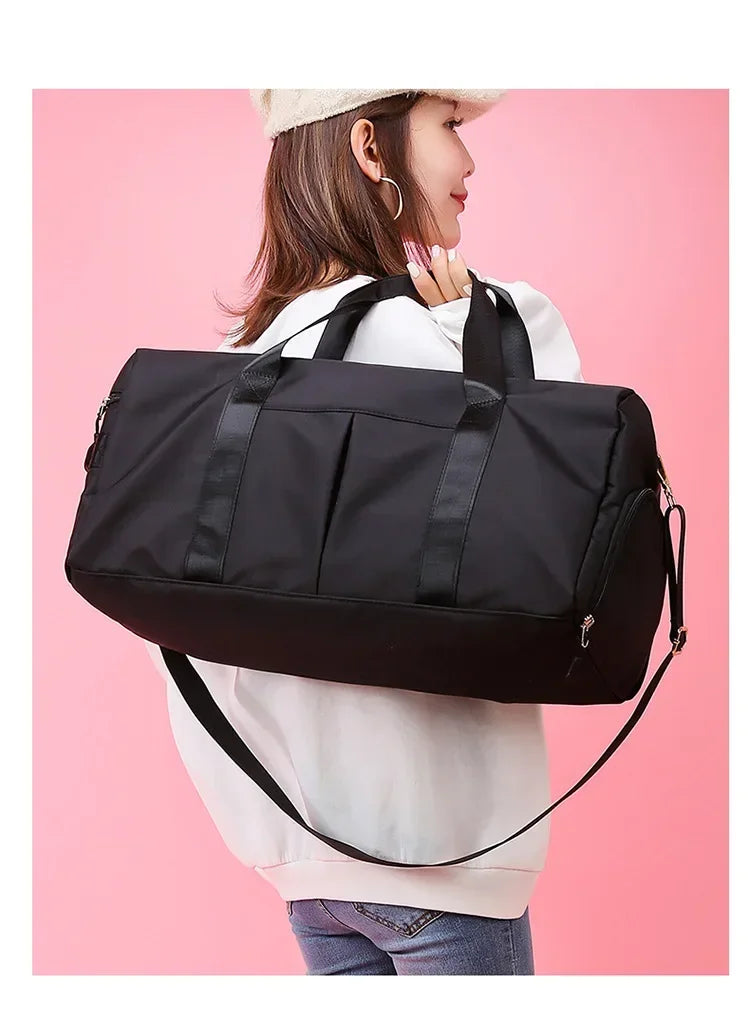 Training Yoga Sporttaschen Fitness Gym Taschen Nass Trocken Separate Gepäcktasche mit separatem Schuhfach Reisetasche Handtasche