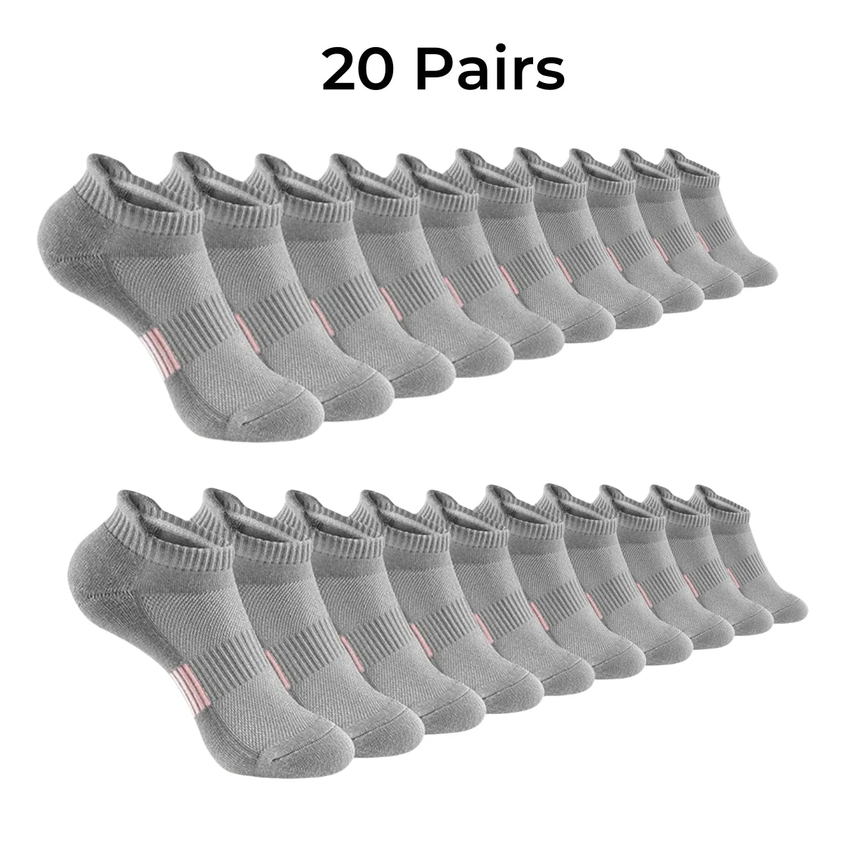 Unisex Athletic Ankle Socks – Heel Tab Design, Stay-in-Place Fit, Breathable Mesh, Ideal for Running