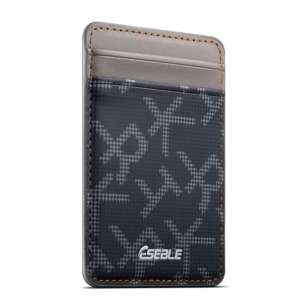 For Magsafe Leather Wallet Letter Texture Cellphone Card Holder For IPhone 18 17 16 15 14 13 Pro Max Plus Magnetic Card Holder