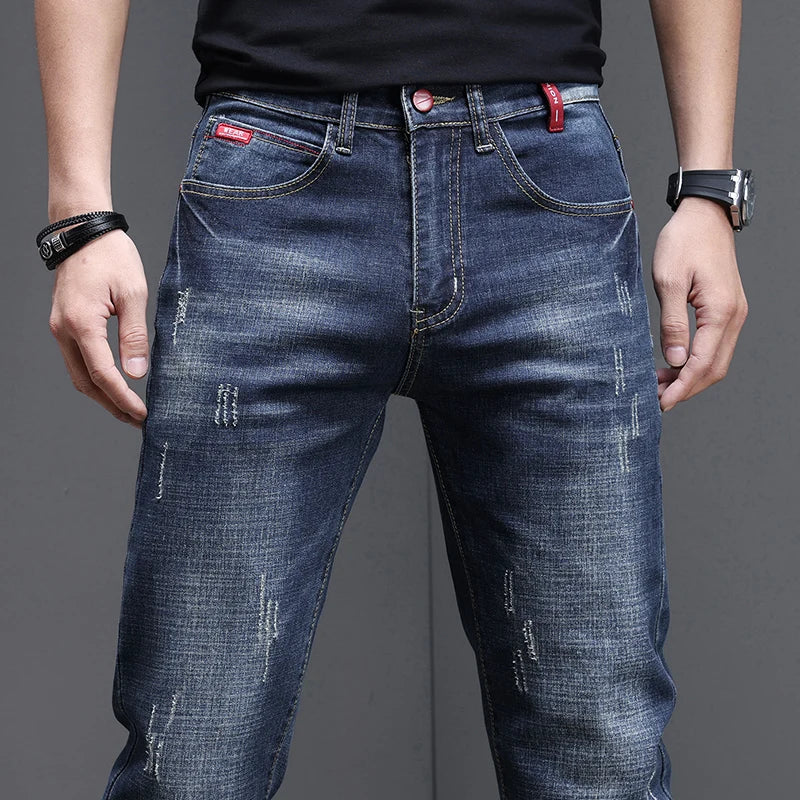 2026 Men's Slim Casual Street Classic Skinny Jeans Pencil Jeans Trendyy Stretch Style Comfortable Casual Fashion Versatile