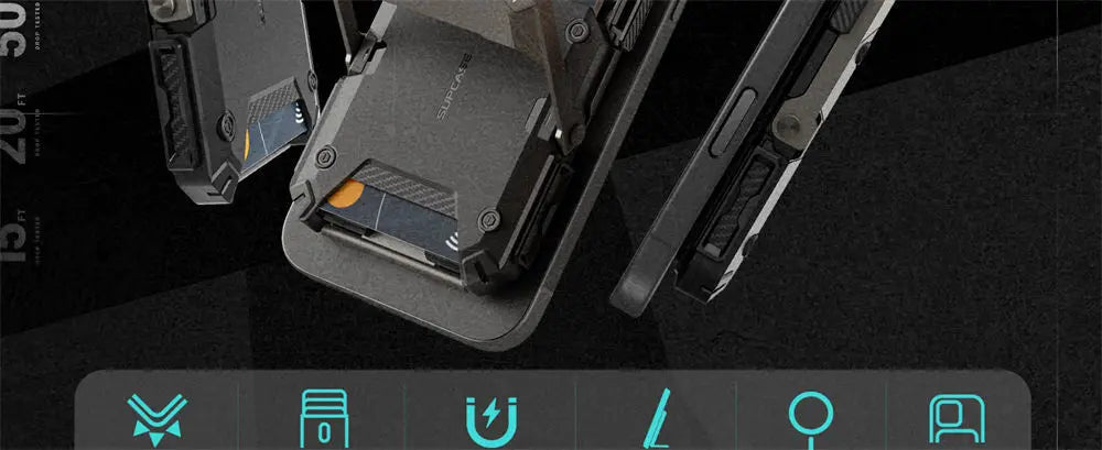 Magnetic Tripod Phone Stand Credit Card Holder for iPhone 16/15/14/13/12 SUPCASE Adjustable Phone Stand Compatible with MagSafe