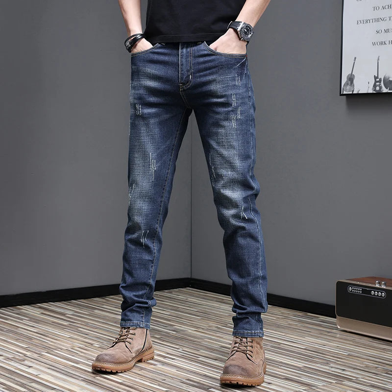 2026 Men's Slim Casual Street Classic Skinny Jeans Pencil Jeans Trendyy Stretch Style Comfortable Casual Fashion Versatile
