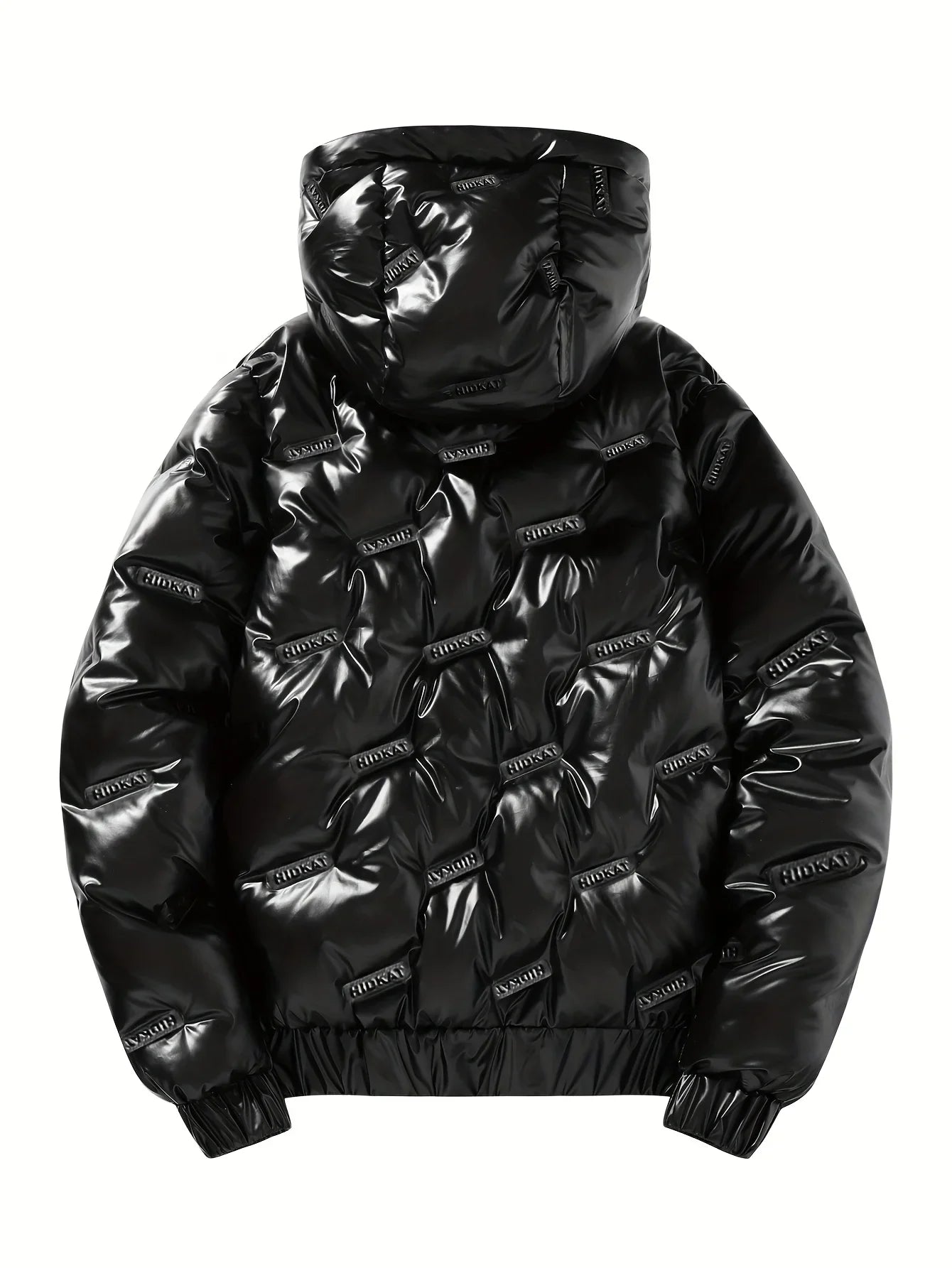 Men's Heavy-Duty Winter Jacket Cold Weather Outerwear with Full-Zip Closure Hooded Windproof Coat Men's Thermal Insulated Coat