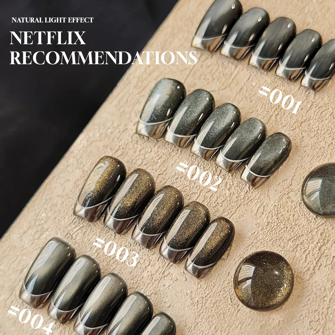 12ML 1-21pcs Autumn Nails Toe Selling Whitening Glass Bead Cat Eye Gel Nail Polish Black Nails Nail Art Grey Cat Eye Nail Glue