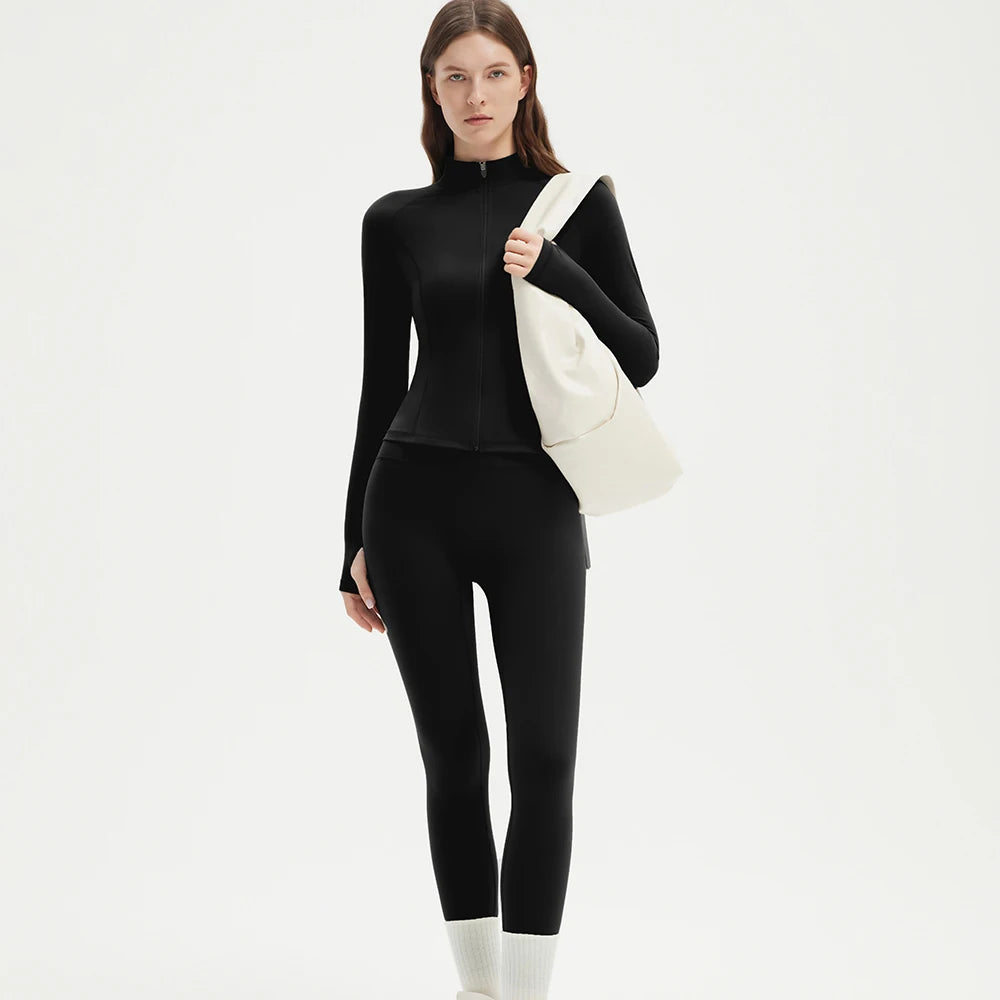 2 Pcs Yoga Clothes Women's Tracksuit Athletic Wear Long Sleeve Sports Top Leggings Suit  Fitness Suit Gym Workout Clothes Femme