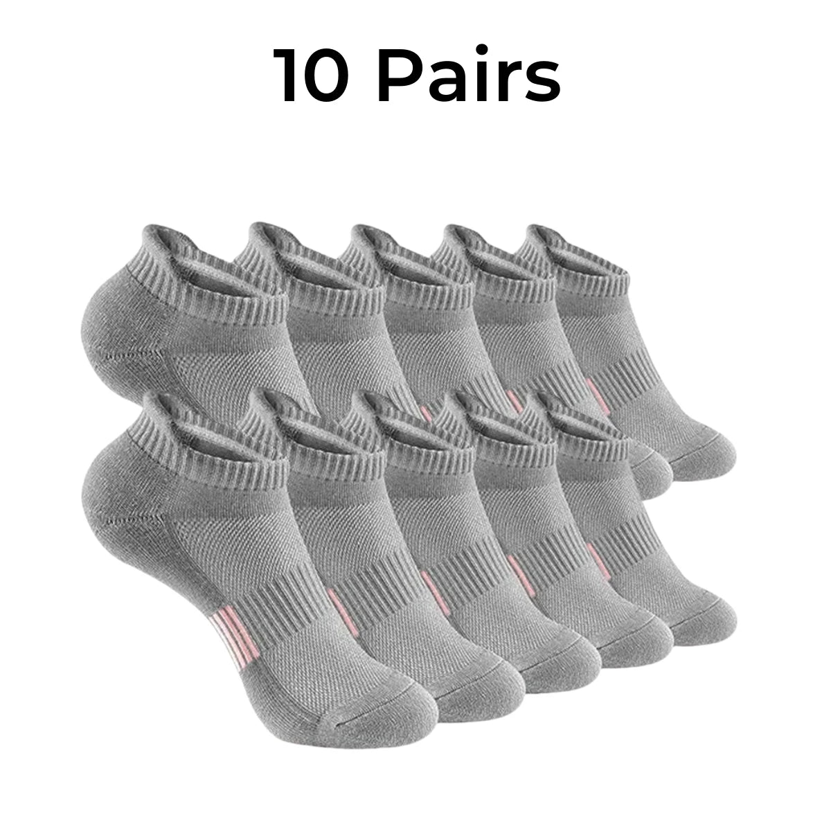 Unisex Athletic Ankle Socks – Heel Tab Design, Stay-in-Place Fit, Breathable Mesh, Ideal for Running