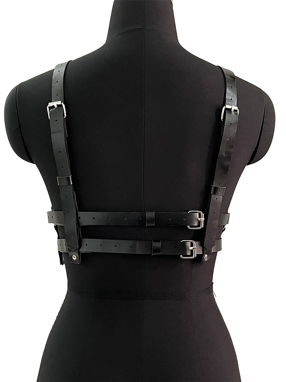 Women Fashion Trend Punk PU Leather Harness Female Street Style Suspenders Body Harness Decorative Waistband Corset Accessories