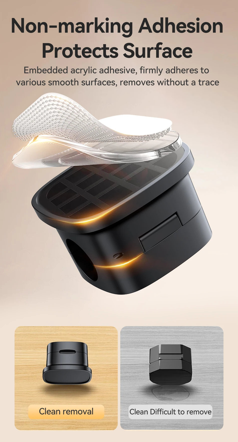 Rocoren Magnetic Cable Sorting Desktop Self Adhesive Cable Clamp Adjustable Cable Management Clamp for Earphone Cable Data Cable