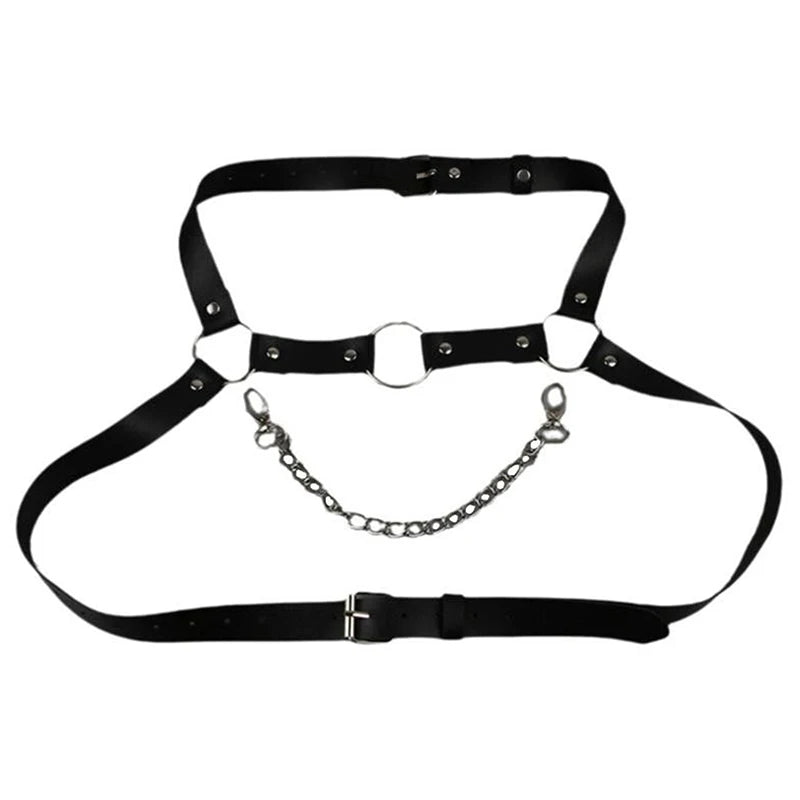Fun Sexual Chest Leather Harness Belts Hipster Men's Strap Chest Strap Men's Strap Leather Harness Clothing Accessories