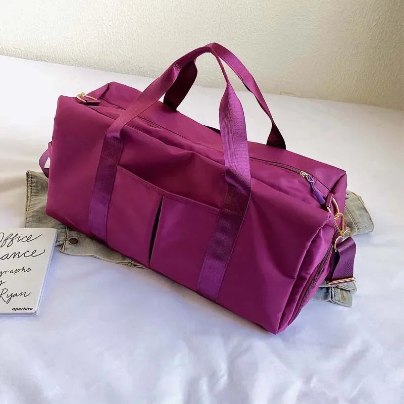 Training Yoga Sporttaschen Fitness Gym Taschen Nass Trocken Separate Gepäcktasche mit separatem Schuhfach Reisetasche Handtasche