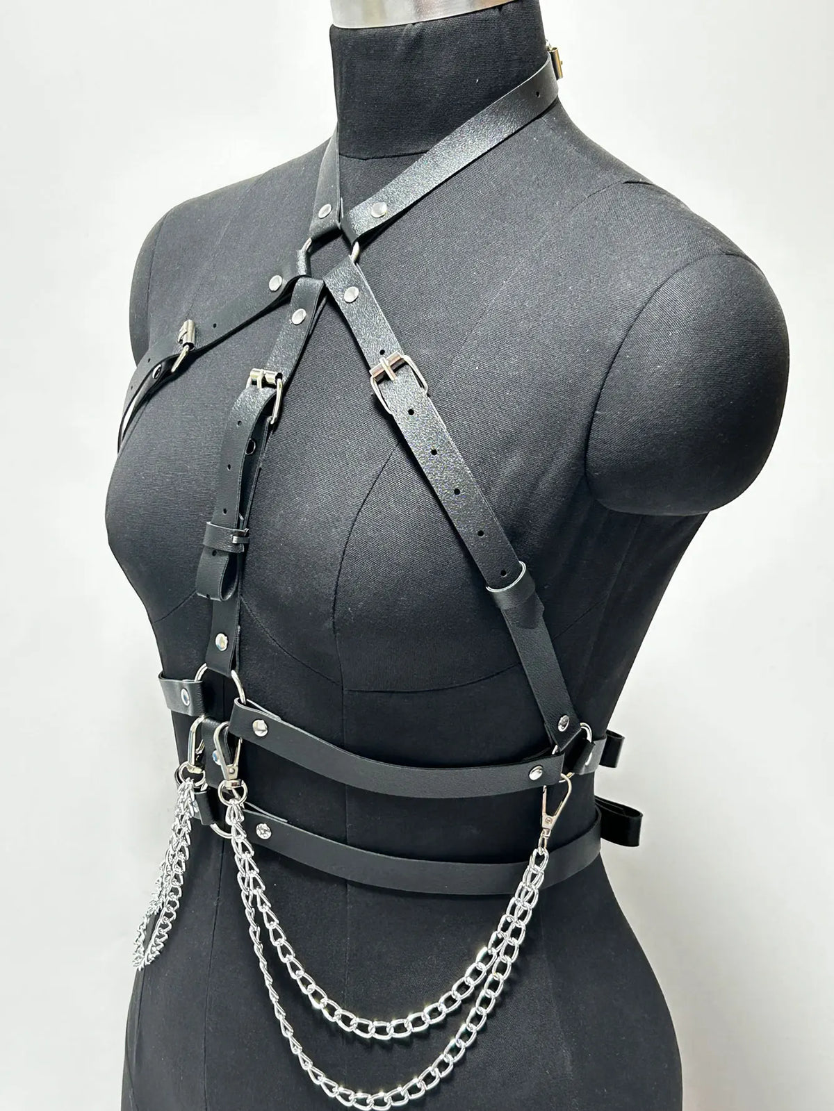 Fashion Women PU Leather Harness belt Chest Harness Corset Body Decortive Harness Punk Style Gothic Clothing Accessories