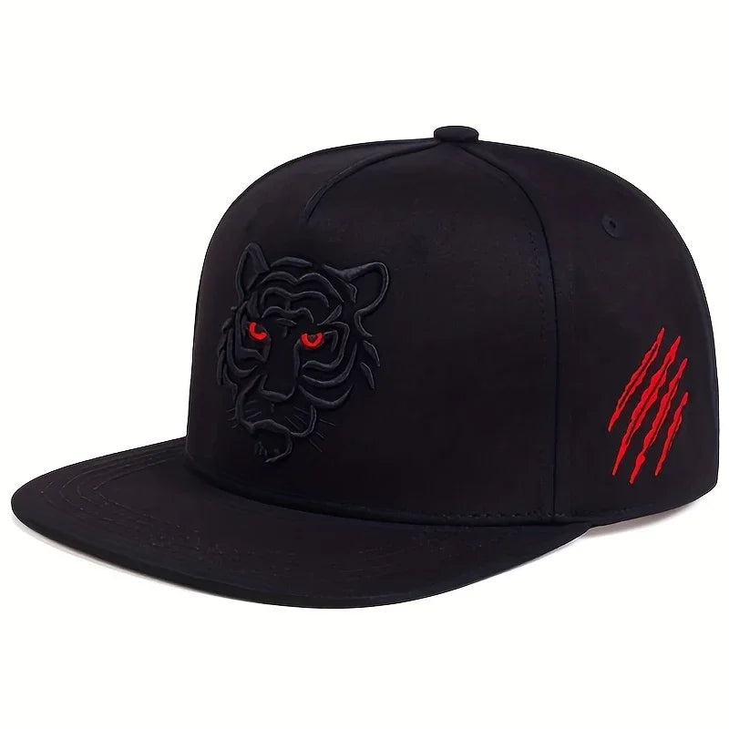 Unisex Tiger Embroidery Hip-hop Hats Spring And Autumn Outdoor Adjustable Sports Casual Baseball Caps Sunscreen Hat