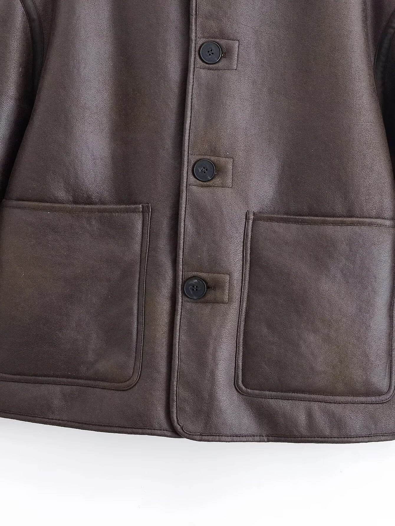 Winter New Women's Casual Fashionable Simple Versatile Comfortable Loose Warm Reversible Jacket
