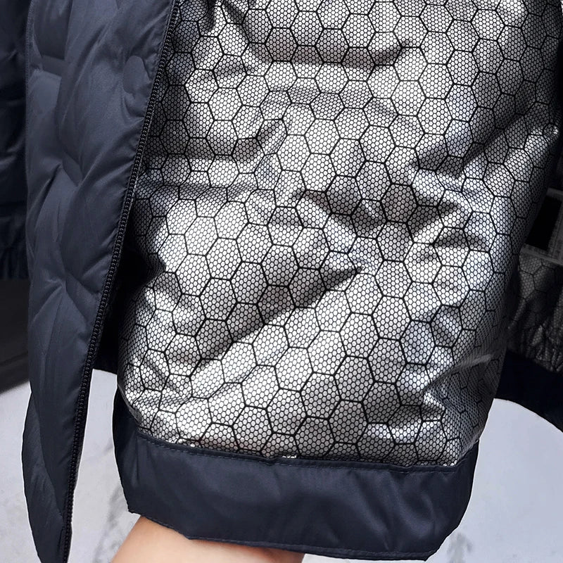 Men's New Thicken down Coat Zipper Winter Keep Warm White Duck down Fill Jacket Fashion Leisure High Quality Men's Clothing Tops