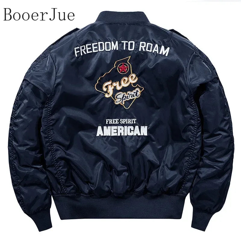 High Quality Military Motorcycle Ma-1 Aviator Pilot Coats Male Baseball Bomber Jackets Winter Hip Hop Thick Warm Jackets Men 6XL